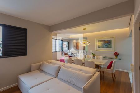 Sala de apartamento à venda com 3 quartos, 125m² em Sion, Belo Horizonte