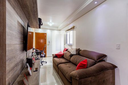 Sala de apartamento à venda com 2 quartos, 83m² em Vila Tibiriçá, Santo André