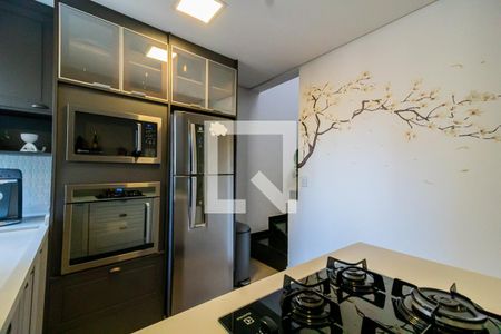 Cozinha de apartamento à venda com 3 quartos, 140m² em Vila Valparaíso, Santo André