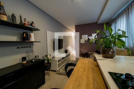 Sala de apartamento à venda com 3 quartos, 140m² em Vila Valparaíso, Santo André