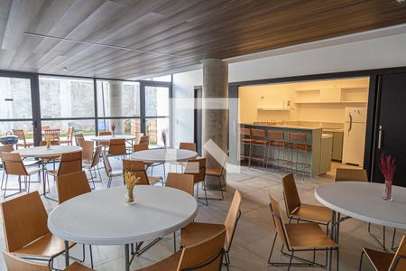 Apartamento para alugar com 24m², 1 quarto e sem vagaÁrea comum - Salão de festas