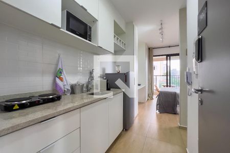 Cozinha de kitnet/studio para alugar com 1 quarto, 27m² em Vila Mariana, São Paulo