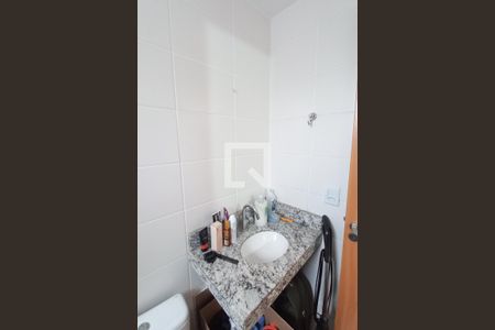 Banheiro da Suíte de apartamento à venda com 2 quartos, 48m² em Conjunto Helena Antipoff, Belo Horizonte