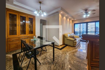 Sala de apartamento para alugar com 3 quartos, 120m² em Balneario Cidade Atlantica, Guarujá