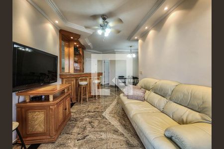 Sala de apartamento para alugar com 3 quartos, 120m² em Balneario Cidade Atlantica, Guarujá