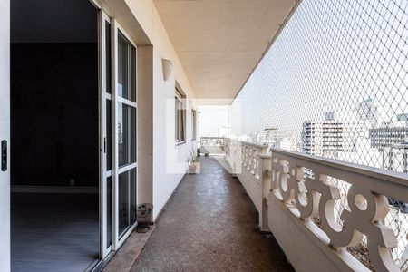 Varanda da Sala de apartamento para alugar com 3 quartos, 179m² em Cerqueira César, São Paulo