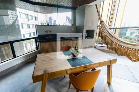 Apartamento à venda com 84m², 1 quarto e 2 vagasVaranda gourmet