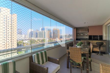 Varanda da Sala de apartamento para alugar com 4 quartos, 147m² em Vila Gertrudes, São Paulo