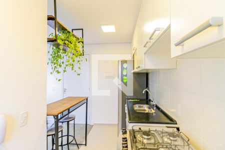 Cozinha de apartamento para alugar com 2 quartos, 41m² em Santo Amaro, São Paulo