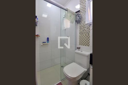 Banheiro do Quarto 1 - Suíte de apartamento à venda com 2 quartos, 118m² em Vila Camilopolis, Santo André