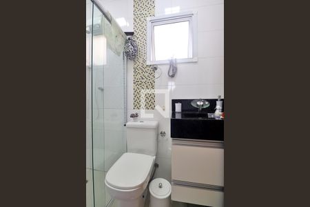 Banheiro do Quarto 1 - Suíte de apartamento à venda com 2 quartos, 118m² em Vila Camilopolis, Santo André