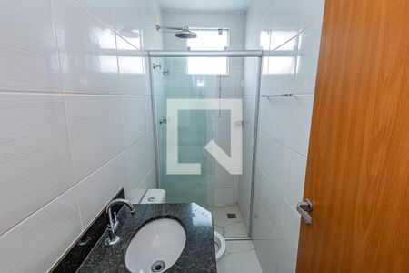 Banheiro suite de apartamento à venda com 2 quartos, 65m² em Céu Azul, Belo Horizonte