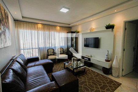 Sala de apartamento para alugar com 3 quartos, 90m² em Vila Camilopolis, Santo André