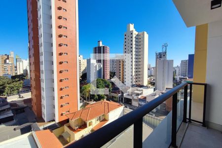 Varanda do Quarto  de apartamento para alugar com 1 quarto, 50m² em Cambuí, Campinas