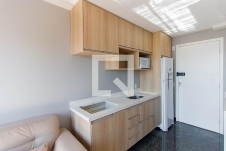 Cozinha de apartamento para alugar com 1 quarto, 28m² em Vila Tolstoi, São Paulo