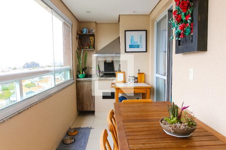 Varanda Gourmet de apartamento à venda com 2 quartos, 79m² em Campestre, Santo André