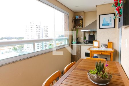 Varanda Gourmet de apartamento à venda com 2 quartos, 79m² em Campestre, Santo André