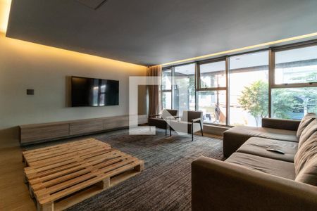 Studio para alugar com 31m², 1 quarto e sem vaga Studio para alugar com 31m², 1 quarto e sem vagaÁrea comum - Sala de Filme