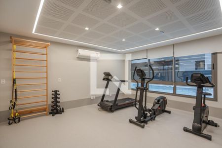 Área comum - Academia de kitnet/studio à venda com 1 quarto, 47m² em Petrópolis, Porto Alegre