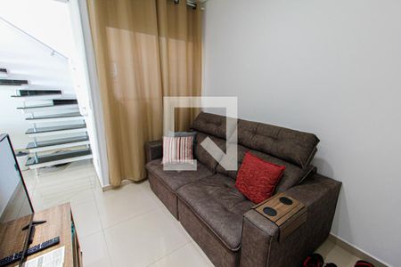 Sala de apartamento à venda com 2 quartos, 85m² em Vila Bela Vista, Santo André