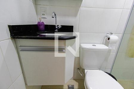 Banheiro da Suíte de apartamento à venda com 2 quartos, 85m² em Vila Bela Vista, Santo André