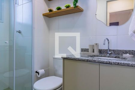 Banheiro de apartamento à venda com 1 quarto, 34m² em Vila Clementino, São Paulo