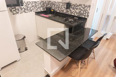 Cozinha de kitnet/studio para alugar com 1 quarto, 25m² em Consolação, São Paulo