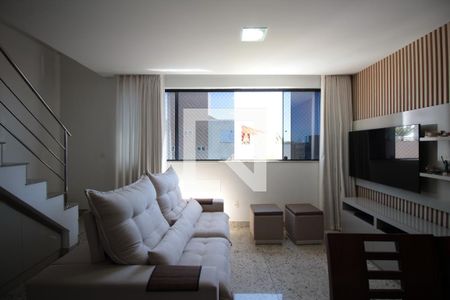 Sala de apartamento à venda com 4 quartos, 200m² em Castelo, Belo Horizonte