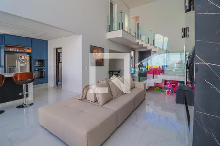 Sala de casa de condomínio à venda com 3 quartos, 240m² em Jardim Samambaia, Jundiaí