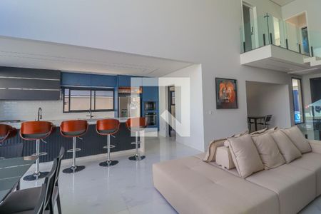 Sala de casa de condomínio à venda com 3 quartos, 240m² em Jardim Samambaia, Jundiaí