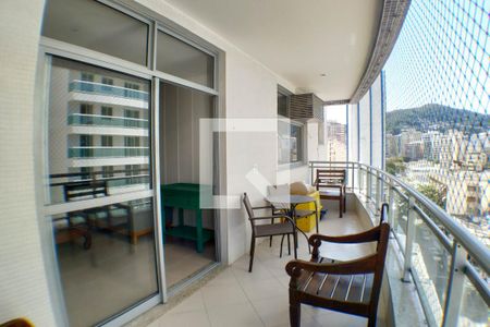 Varanda da Sala de apartamento para alugar com 4 quartos, 148m² em Icaraí, Niterói