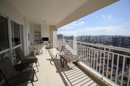 Varanda da Sala de apartamento para alugar com 4 quartos, 208m² em Vila Firmiano Pinto, São Paulo