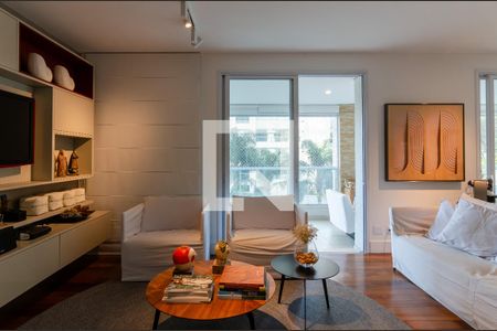 Sala de Estar de apartamento à venda com 4 quartos, 233m² em Campo Belo, São Paulo