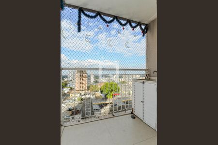 Varanda da Sala de apartamento à venda com 3 quartos, 64m² em Vila das Bandeiras, Guarulhos