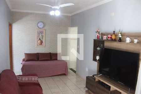 Sala de casa para alugar com 3 quartos, 90m² em Parque São Vicente, São Vicente
