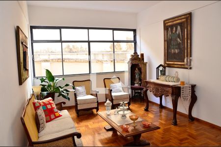 Sala de apartamento à venda com 3 quartos, 130m² em Carmo, Belo Horizonte