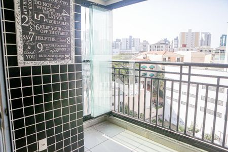 Varanda da Sala de apartamento para alugar com 3 quartos, 76m² em Vila Floresta, Santo André
