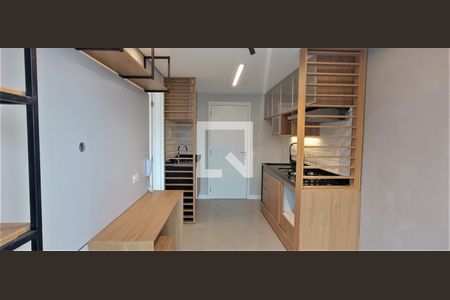 Sala/Cozinha de kitnet/studio para alugar com 1 quarto, 28m² em Bom Retiro, São Paulo