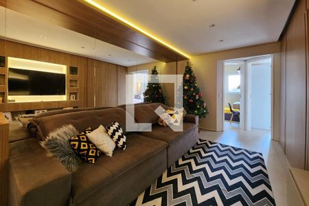 Sala de Tv/Estar de apartamento à venda com 2 quartos, 85m² em Santa Maria, Santo André