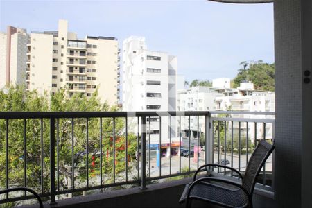 Varanda da Sala de apartamento para alugar com 1 quarto, 55m² em Jardim Três Marias, Guarujá