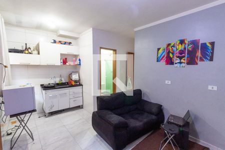 Sala/Cozinha de apartamento à venda com 1 quarto, 31m² em Vila Ré, São Paulo
