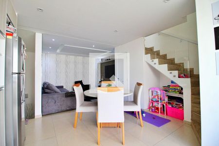 Sala/Cozinha de casa de condomínio à venda com 3 quartos, 115m² em Campestre, Santo André