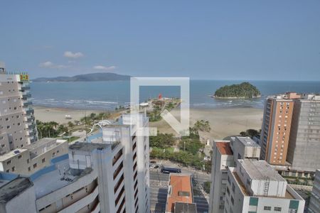 Vista da Sala de apartamento para alugar com 3 quartos, 106m² em José Menino, Santos