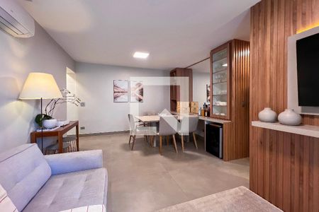 Sala de apartamento para alugar com 2 quartos, 80m² em Vila Nova Conceição, São Paulo