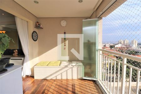 Varanda da Sala de apartamento à venda com 3 quartos, 73m² em Carandiru, São Paulo