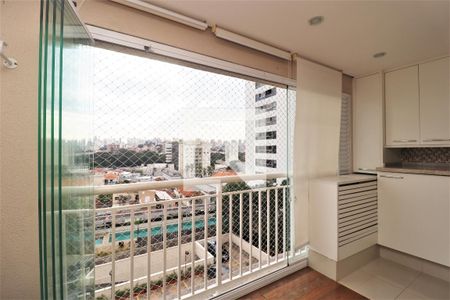 Varanda da Sala de apartamento à venda com 3 quartos, 73m² em Carandiru, São Paulo
