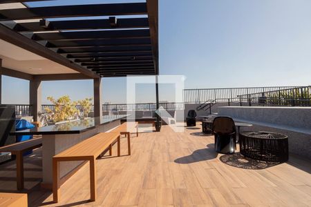 Studio para alugar com 29m², 1 quarto e 1 vaga Studio para alugar com 29m², 1 quarto e 1 vagaÁrea comum - Churrasqueira