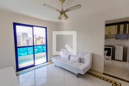 Sala de apartamento para alugar com 1 quarto, 60m² em Guilhermina, Praia Grande