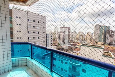 Varanda da Sala de apartamento para alugar com 1 quarto, 60m² em Guilhermina, Praia Grande