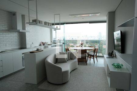 Sala/Cozinha de apartamento para alugar com 2 quartos, 70m² em Pinheiros, São Paulo